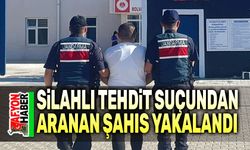 Silahla tehdit suçundan aranan şahıs yakalandı