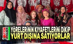 Afyonlu kadınlar yörelerinin kıyafetlerini dikiyor