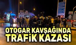 Otogar kavşağında trafik kazası, 3 yaralı