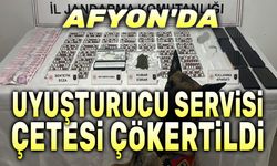 Afyon'da uyuşturucu servisi yapan çete çökertildi