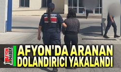 Afyon'da aranan dolandırıcı yakalandı