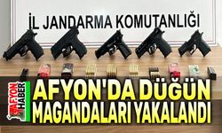 Afyon'da düğün magandaları yakalandı