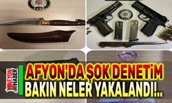 Afyon'da 3 gün süren şok denetim