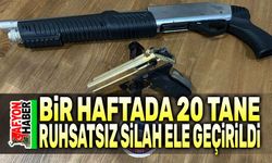 Afyon'da bir haftada 20 ruhsatsız silah ele geçirildi