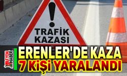 Afyon'da iki otomobilin çarpıştığı kazada 7 kişi yaralandı