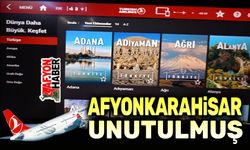 THY, yolcu uçaklarında Afyon'u unutmuş