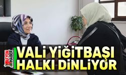 Vali Yiğitbaşı, halkı dinliyor