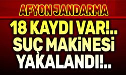 Afyon'da aranması bulunan suç makinesi yakalandı