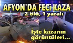 Afyon'da feci kaza, 2 ölü