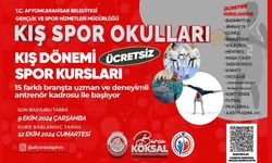 Afyonkarahisar Belediyesi kış spor kursları başlıyor