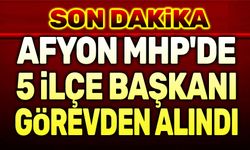 Afyon MHP'de 5 ilçe başkanı değişti!..