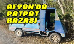 Afyon'da patpat kazası, 1 yaralı