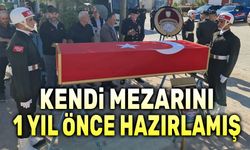 Kendi mezarını bir yıl önceden hazırlamış!