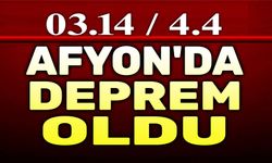 03.14'te Afyon'da deprem oldu