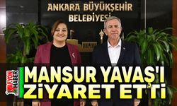 Başkan Burcu Köksal, Mansur Yavaş'ı ziyaret etti