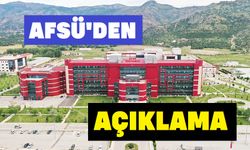 AFSÜ'den açıklama