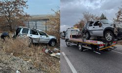 Afyon'da trafik kazası, 2 yaralı