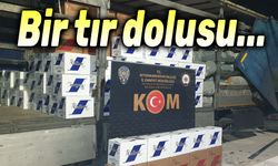 Tır dolusu boş makaron yakalandı