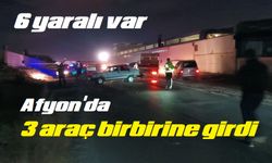 Afyon'da zincirleme kaza, 6 yaralı