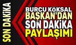 Başkan Burcu Köksal'dan yeni paylaşım!..