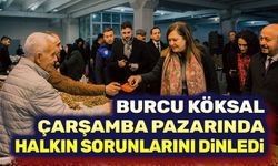 Başkan Burcu Köksal, Çarşamba pazarında