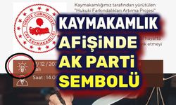 Afişte AK Parti sembolü!..