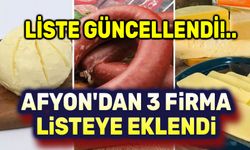 Gıdada tağşiş ve hile: Afyon'dan 3 firma listeye eklendi