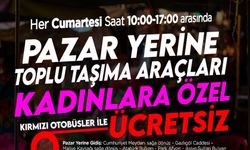 Cumartesi Fuar pazarına kadınlara ücretsiz ulaşım