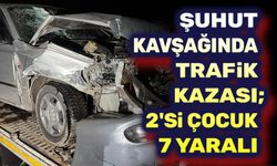 Afyon'da trafik kazası, 2'si çocuk 7 yaralı