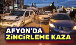 Afyon'da zincirleme kaza, 7 yaralı