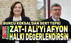 Afyonkarahisar Belediyesinden "zat-ı Ali'ye" cevap