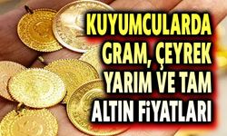 Kuyumcularda gram, çeyrek, yarım, tam altın fiyatları