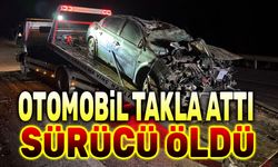 Afyon'da otomobil takla attı, sürücü öldü