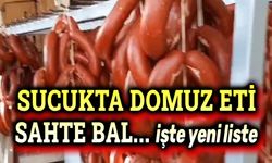 Sucukta domuz eti, sahte bal!..