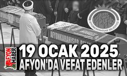 19 Ocak Afyon vefat duyuruları