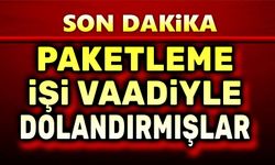 Paketleme işi vaadiyle dolandırmışlar!..