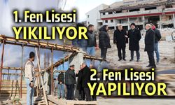 Afyon'da Fen Lisesi binası yıkılıyor, Fen Lisesi inşaatı devam ediyor