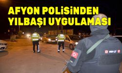 Afyon Polisinden yılbaşı uygulaması!..