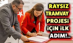 Afyon'da raysız tramvay için ilk adım atıldı!..