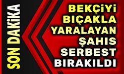 Bekçiyi bıçakla yaralayan şahıs serbest bırakıldı!..