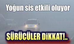 Sürücüler dikkat, yoğun sis etkili oluyor