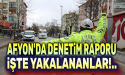 Afyon'da 1 haftalık denetim raporu açıklandı