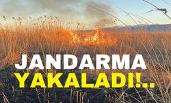 Jandarma Eber Gölü’nü yakmaya çalışan şahsı yakaladı!..