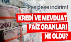 Mevduat ve kredi faiz oranları düştü