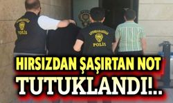 Gece girdiği kafeyi soyan hırsızdan şaşırtan not