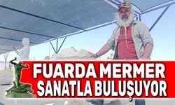 Fuarda mermer ve sanat buluşuyor