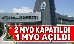 AKÜ'de 2 MYO kapandı, yeni bir MYO açıldı