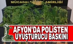 Afyon'da polisten uyuşturucu baskını