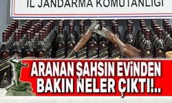 Aranan şahsın evinden bakın neler çıktı!..