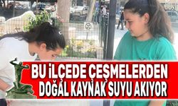Bu ilçede çeşmelerden doğal kaynak suyu akıyor